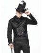 Devil Fashion Black Vintage Gothic Party Double-Breasted Tail Coat for Men