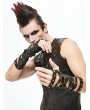 Devil Fashion Brown PU Leather Gothic Punk Unisex Gloves