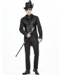 Devil Fashion Black Vintage Gothic Party Simple Long Pants for Men