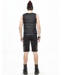 Devil Fashion Black Gothic Punk Rock Daily Wear Short Pants for Men