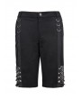 Devil Fashion Black Gothic Punk Rock Daily Wear Short Pants for Men