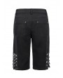 Devil Fashion Black Gothic Punk Rock Daily Wear Short Pants for Men