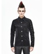 Devil Fashion Black Gothic Punk Rock Long Sleeve Shirt for Men