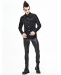 Devil Fashion Black Gothic Punk Rock Long Sleeve Shirt for Men