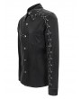 Devil Fashion Black Gothic Punk Rock Long Sleeve Shirt for Men