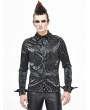 Devil Fashion Black Gothic Long Sleeve Shirt for Men