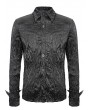 Devil Fashion Black Gothic Long Sleeve Shirt for Men