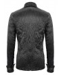 Devil Fashion Black Gothic Long Sleeve Shirt for Men