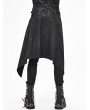 Devil Fashion Black Gothic Punk Rock Half Skirt for Men