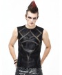 Devil Fashion Black Gothic Punk Sleeveless T-Shirt for Men