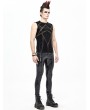 Devil Fashion Black Gothic Punk Sleeveless T-Shirt for Men