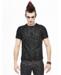 Devil Fashion Black Gothic Punk Short Sleeve Daily Wear T-Shirt for Men