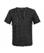 Devil Fashion Black Gothic Punk Short Sleeve Daily Wear T-Shirt for Men