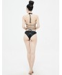 Devil Fashion Black Gothic Sexy One-Piece Swimsuit