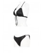 Devil Fashion Black Gothic Two-Piece Bikini Set