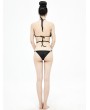 Devil Fashion Black Gothic Sexy Two-Piece Bikini Set