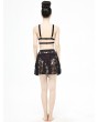 Devil Fashion Black Gothic Lace Short Skirt