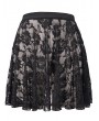 Devil Fashion Black Gothic Lace Short Skirt