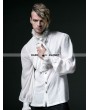 Punk Rave White Gothic Long Sleeves Chiffon Emnossing Blouse for Men