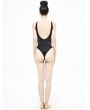 Devil Fashion Black Gothic Punk One-Piece Swimsuit