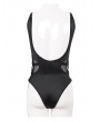 Devil Fashion Black Gothic Punk One-Piece Swimsuit