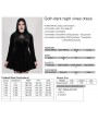 Punk Rave Black Gothic Velvet Dark Night Vines Short Plus Size Dress
