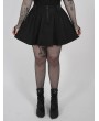 Punk Rave Black Gothic Grunge Short Plus Size Skirt