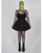 Punk Rave Black Gothic Grunge Short Plus Size Skirt