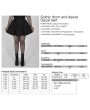 Punk Rave Black Gothic Grunge Short Plus Size Skirt