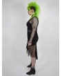 Punk Rave Black Gothic Punk Mesh Plus Size Fishtail Skirt