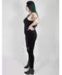 Punk Rave Black Gothic Punk Velvet Plus Size Leggings for Women