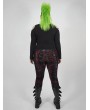 Punk Rave Red Plaid Gothic Punk Velvet Plus Size Leggings for Women