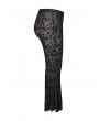 Punk Rave Dark Gothic Velvet Plus Size Flared Pants for Women