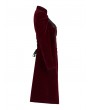 Punk Rave Dark Red Vintage Gothic Velvet Mid Length Tail Coat for Women