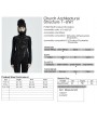 Punk Rave Black Gothic Punk Church Architectural Structure Long Sleeve Mask T-Shirt for Women