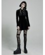 Punk Rave Black Cute Gothic Velvet Long Sleeve Daily Wear Short Dress