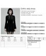 Punk Rave Black Cute Gothic Velvet Long Sleeve Daily Wear Short Dress