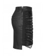 Punk Rave Black Gothic Punk Sexy PU Leather Short Skirt