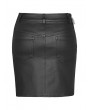 Punk Rave Black Gothic Punk Sexy PU Leather Short Skirt