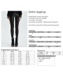 Punk Rave Black Sexy Gothic Lace Mesh Long Leggings for Women