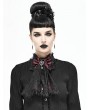 Devil Fashion White Vintage Gothic Lace Pendant Bowtie for Women