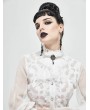Devil Fashion White Vintage Gothic Lace Pendant Party Bowtie for Women