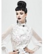 Devil Fashion White Vintage Gothic Lace Pendant Party Bowtie for Women