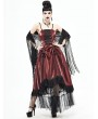 Devil Fashion Red Vintage Gothic Long Prom Party Gown