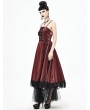 Devil Fashion Red Vintage Gothic Long Prom Party Gown