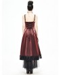 Devil Fashion Red Vintage Gothic Long Prom Party Gown