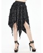 Devil Fashion Black Gothic Irregular Skirt