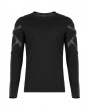 Punk Rave Black Gothic Church Building Structure Long Sleeve T-Shirt for Men