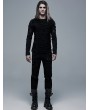 Punk Rave Black Gothic Punk Rivet Straight Long Pants for Men