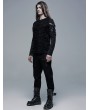 Punk Rave Black Gothic Punk Rivet Straight Long Pants for Men